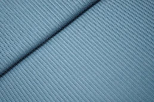 Трикотаж резинка, темно-голубой | Textile Plaza