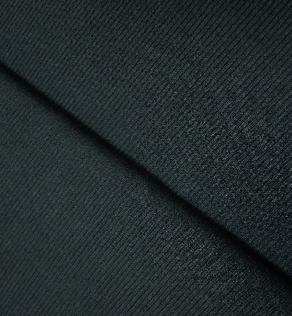 Трикотаж резинка, чорний | Textile Plaza