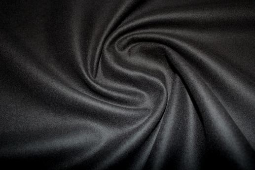 Шерсть пальтовая черная | Textile Plaza