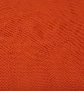 Фатин жесткий, насыщенный оранжевий | Textile Plaza