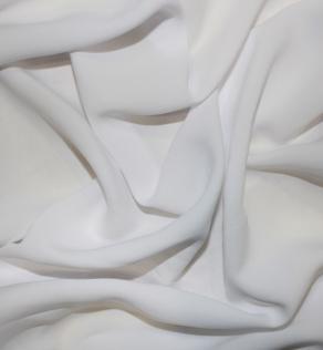 Тканина блузочно-плательная, колір білий | Textile Plaza