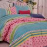 Сатин для постельного белья, цветы/полосы/горошек, разноцветный фон | Textile Plaza