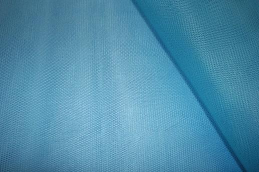 Фатин жесткий, голубого цвета | Textile Plaza