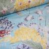 Сатин для постельного белья, цветы на голубом | Textile Plaza