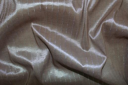 Рубашечная ткань, бежевая с люрексом | Textile Plaza