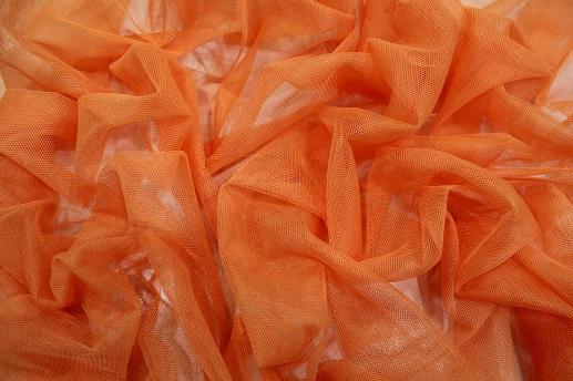 Фатин мягкий цвет оранжевый | Textile Plaza