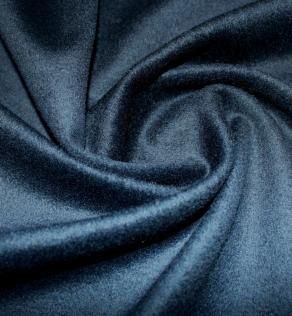 Пальтова тканина ворс, темно-синя | Textile Plaza