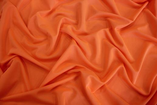 Трикотаж подкладочный, неоновый оранжевый | Textile Plaza