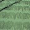 Органза вишивка з бахромою, колір сіро-зелений | Textile Plaza