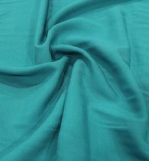 Вискоза штапель однотонная цвет бирюзовый | Textile Plaza