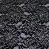 Гипюр набивной, цвет черный | Textile Plaza