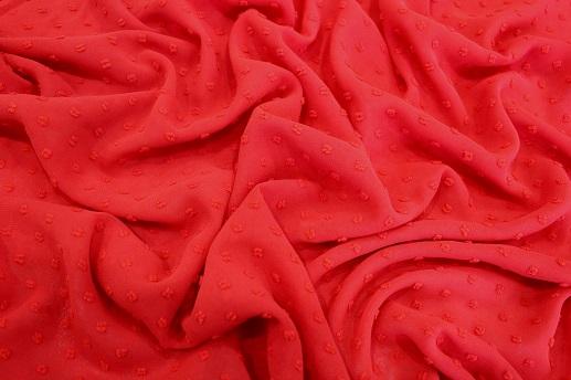 Шифон Урагрі колір червоний | Textile Plaza