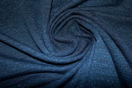 Трикотаж люрекс, цвет темно-синий | Textile Plaza