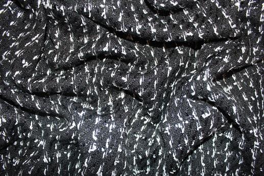 Шанель костюмная черная с белым | Textile Plaza
