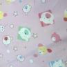 Ткань для пошива постельного белья, мишки/собачки, розовый фон | Textile Plaza