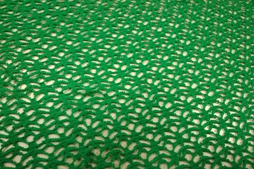 Гипюр цветной, зеленый | Textile Plaza