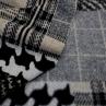Пальтова тканина з візерунками в темних тонах | Textile Plaza