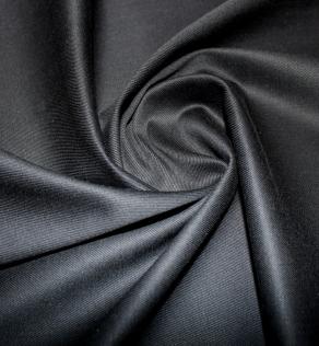 Костюмная ткань брючная, черная | Textile Plaza