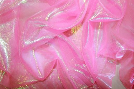 Органза хамелеон цвет розовый | Textile Plaza