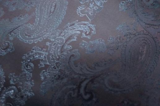 Подкладочная ткань жаккард, турецкий огурец, сине-фиолетовый | Textile Plaza