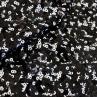 Сетка вышивка пайетками, черно-белая | Textile Plaza
