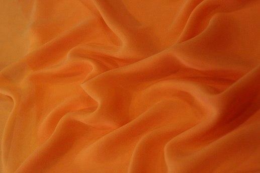 Шифон, оранжевый | Textile Plaza