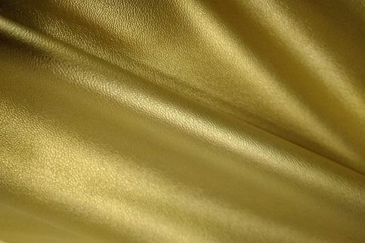 Экокожа перламутр однотонная, золото | Textile Plaza