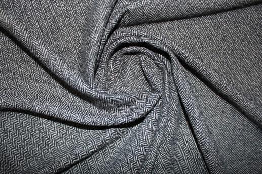Костюмная ткань твид, цвет серый | Textile Plaza