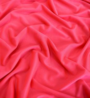 Трикотаж подкладочный, неоновый розовый | Textile Plaza