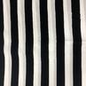 Вискоза штапель, черные и белые полосы | Textile Plaza