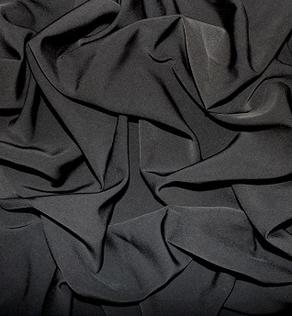 Костюмная ткань Мария цвет черный (не кондиция, линяет) | Textile Plaza