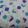 Фланель (байка), принт слоники и сине-голубые квадратики | Textile Plaza