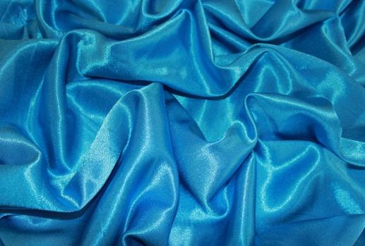 Креп-сатин колір насичений блакитний | Textile Plaza