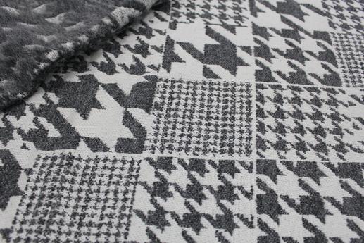 Пальтовая ткань, принт гусиная лапка | Textile Plaza