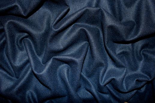 Костюмна тканина фланель колір темно-синій | Textile Plaza