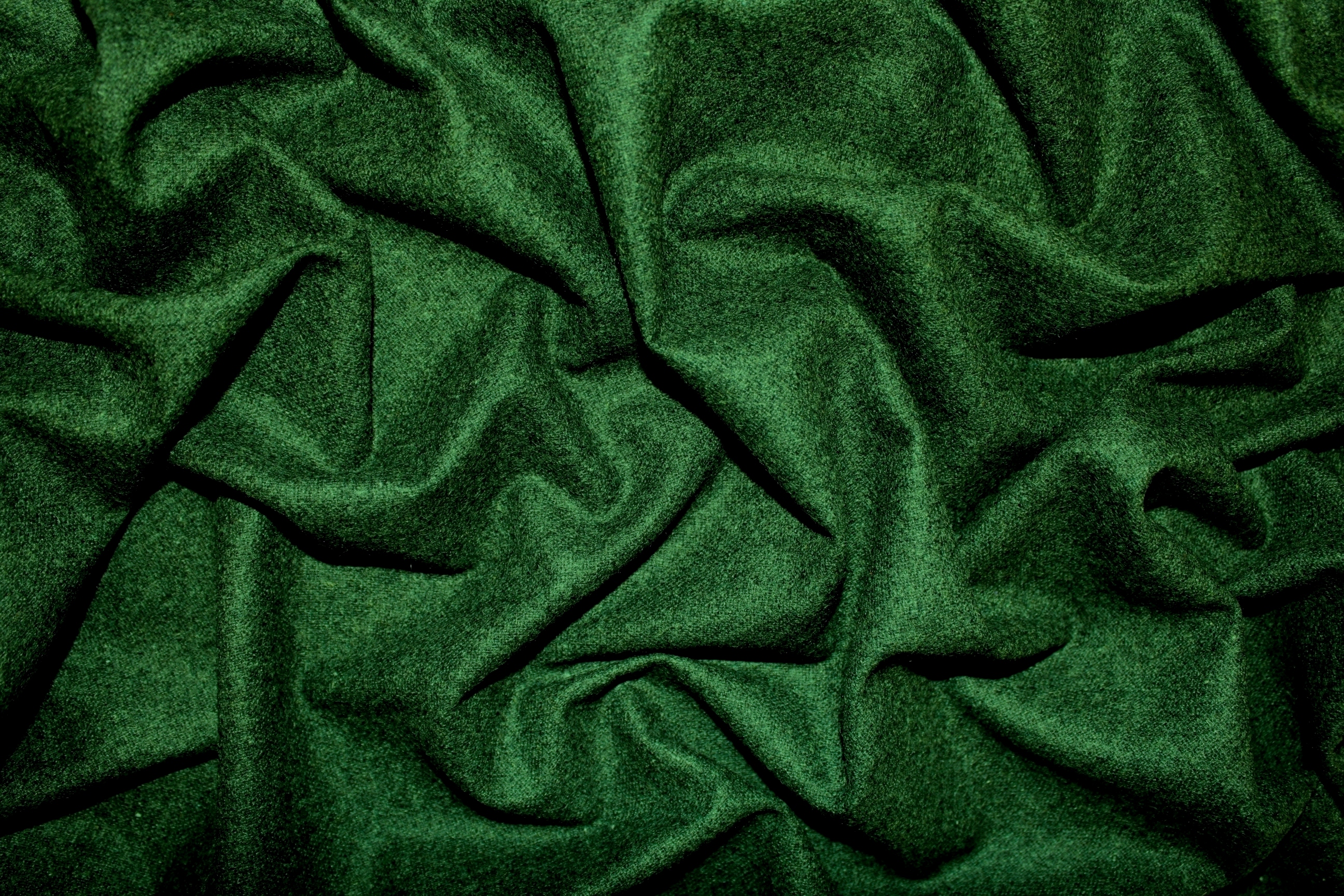 Ткань зеленая фланель